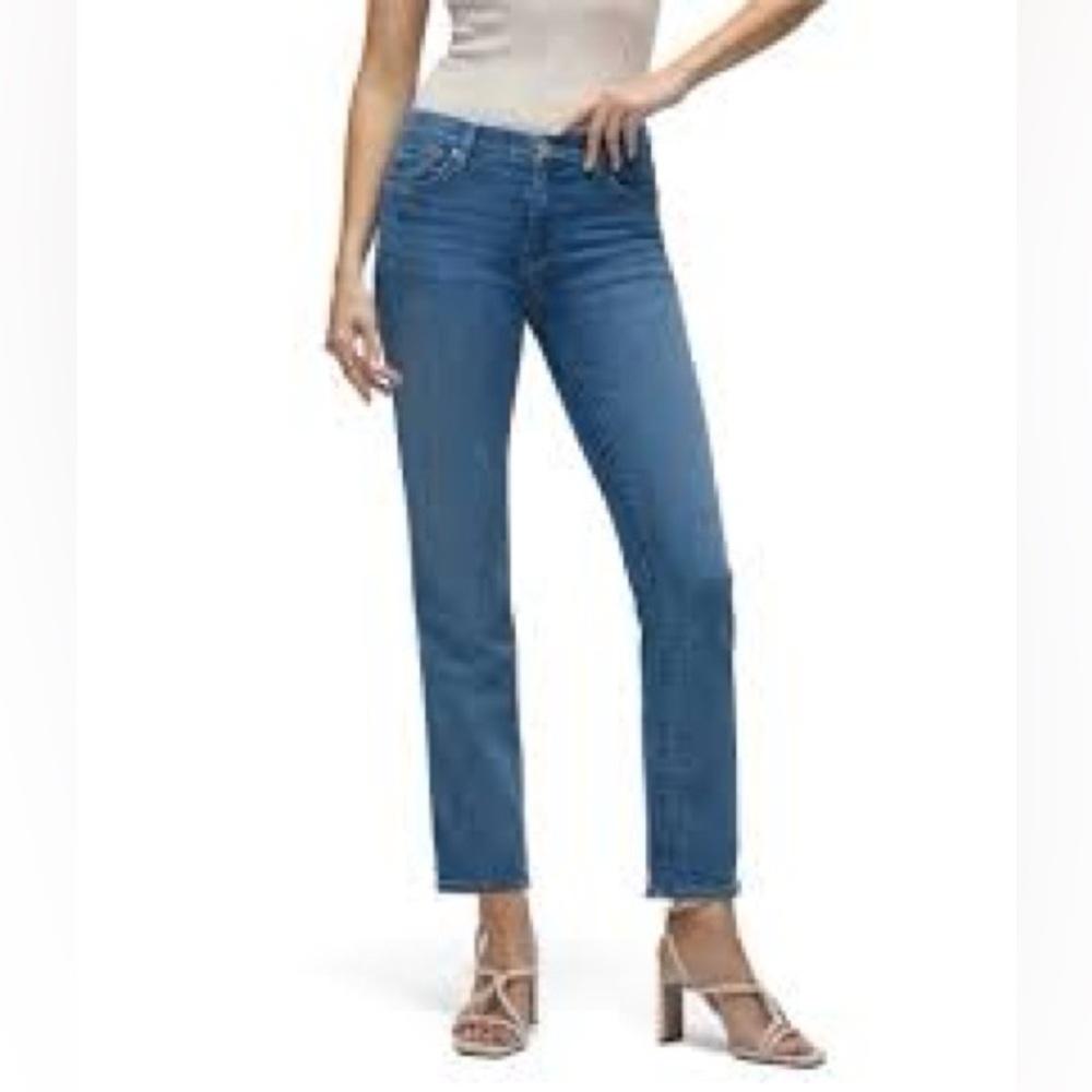 Hudson Nico Mid-Rise Straight Ankle Jeans 25